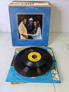 lot 232 image: Lot of Vintage 33, 45 and 78 Records Pop, Rock, Childrens, Country, Religious