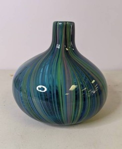 lot 246 image: Striped Art Glass Vase