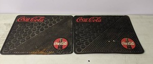 lot 274 image: Pair of Coca-Cola Rubber Car Mats