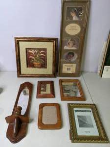lot 133 image: Wall Decor Frames, Mirrors, Candle Holder
