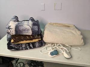 lot 338 image: (4) Blankets Electric & Animal Print