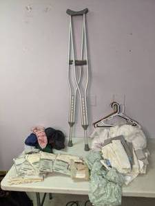 lot 346 image: Crutches, T-Shirts, Bedding, Window Treatments