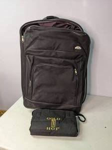 lot 351 image: Samsonite Rolling Suitcase & Tool Roll
