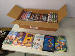 lot 291 image: Lot of VHS Tapes Disney, Dirty Dancing, Road House, etc.