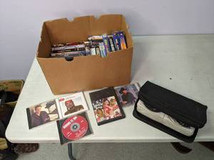lot 293 image: VHS, DVD and CD Lot (See photos)