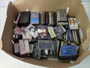 lot 290 image: Cassette Tapes Waylon Jennings, Led Zeppelin, The Who, Patsy Cline, etc.