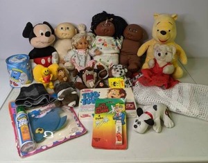 lot 165 image: Stuffed Animals, Toys & Dolls Alf, Mickey Mouse, Winnie the Pooh, etc.