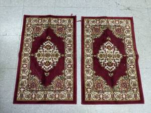 lot 151 image: Pair of Matching Small Oriental Style Rugs